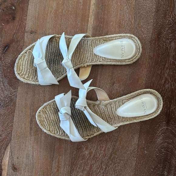 Alexandre Birman | Clarita braided flat sandal | Size 37.5 / US 7 | white - Picture 1 of 4